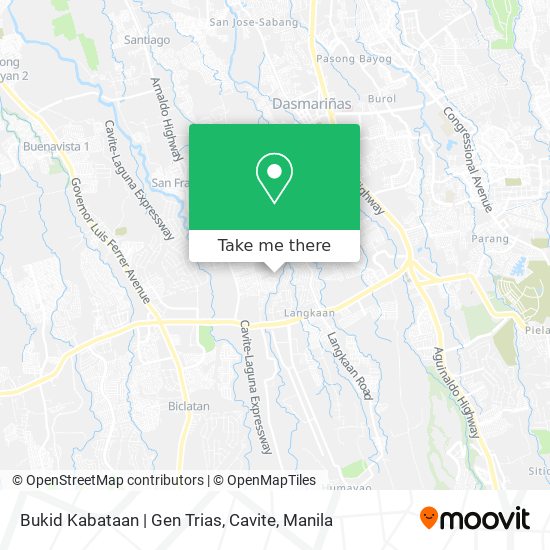 Bukid Kabataan | Gen Trias, Cavite map