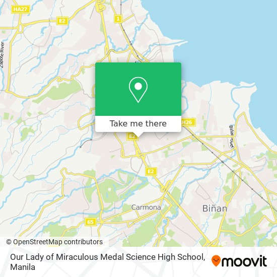 Our Lady of Miraculous Medal Science High School map