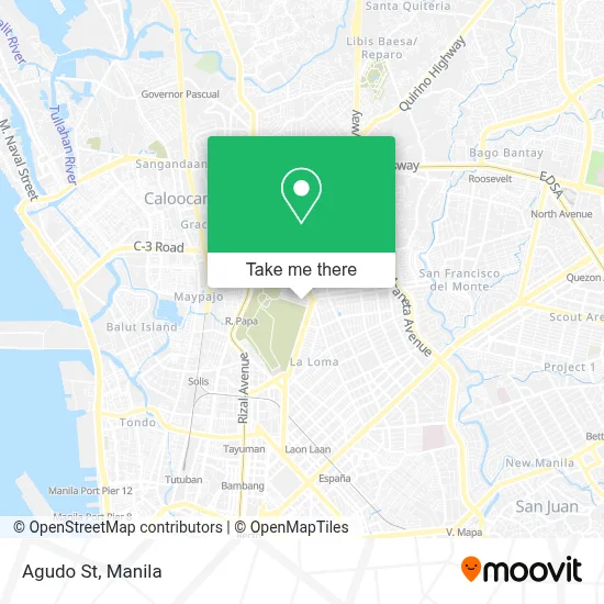 Agudo St map