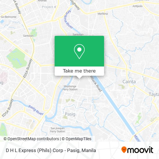 D H L Express (Phils) Corp - Pasig map