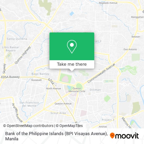 Bank of the Philippine Islands (BPI Visayas Avenue) map