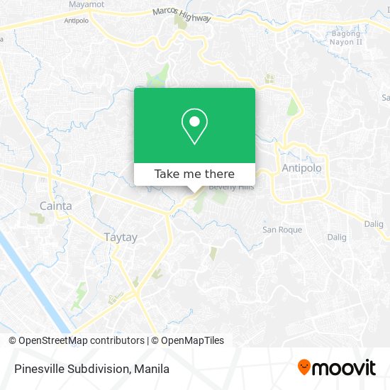 Pinesville Subdivision map