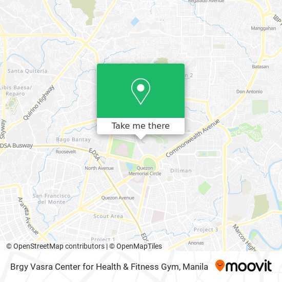 Brgy Vasra Center for Health & Fitness Gym map