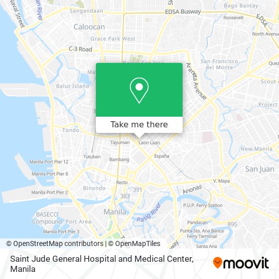 Saint Jude General Hospital and Medical Center map