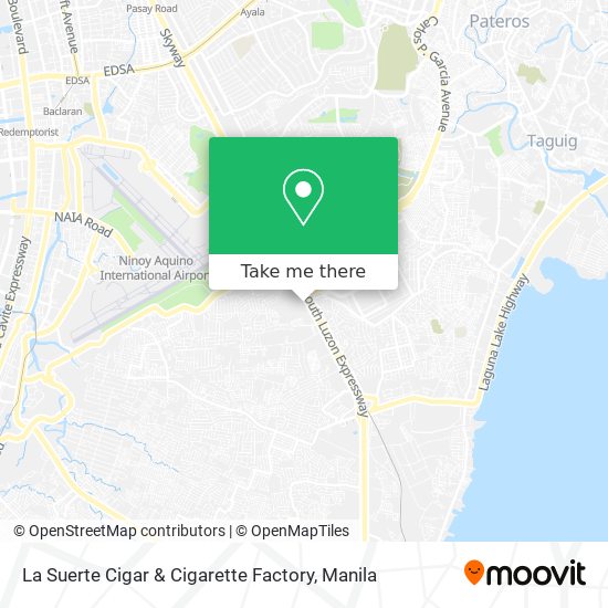 La Suerte Cigar & Cigarette Factory map