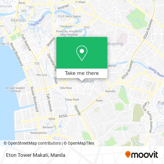 Eton Tower Makati map