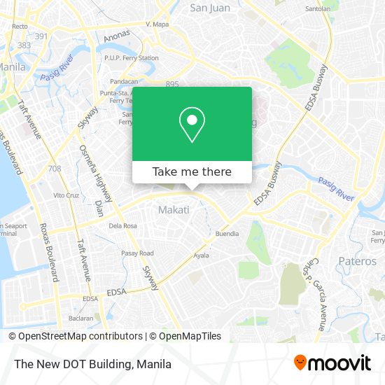 The New DOT Building map
