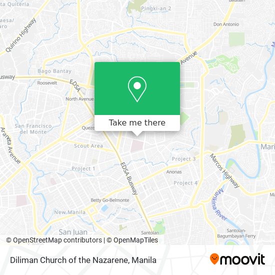Diliman Church of the Nazarene map