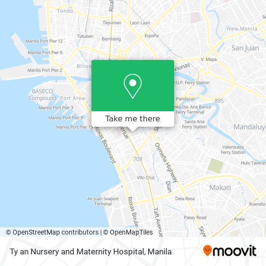 Ty an Nursery and Maternity Hospital map