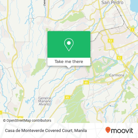 Casa de Monteverde Covered Court map