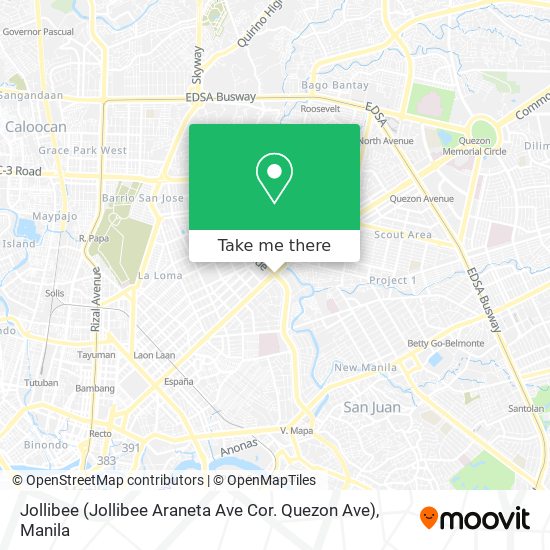 Jollibee (Jollibee Araneta Ave Cor. Quezon Ave) map