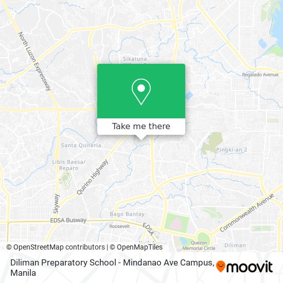 Diliman Preparatory School - Mindanao Ave Campus map