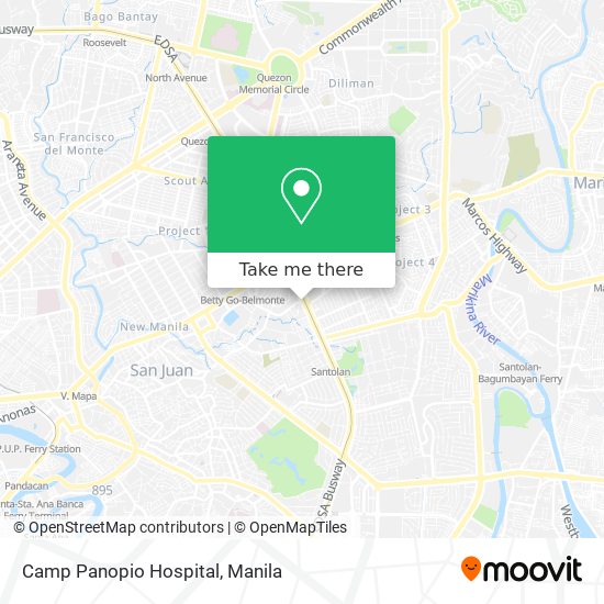 Camp Panopio Hospital map