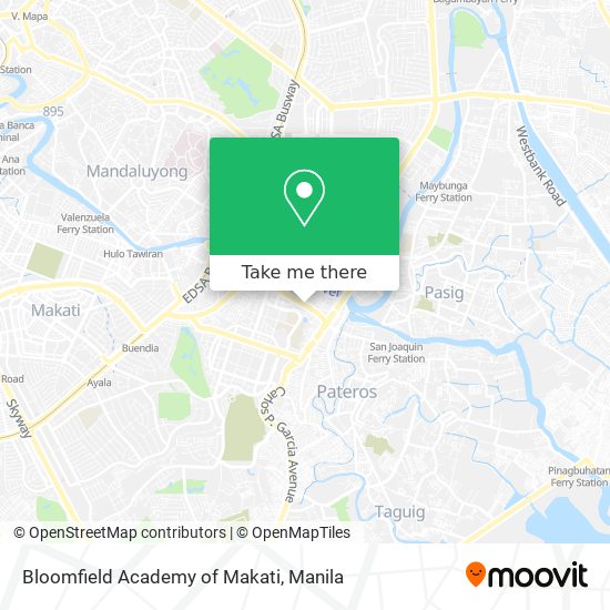 Bloomfield Academy of Makati map