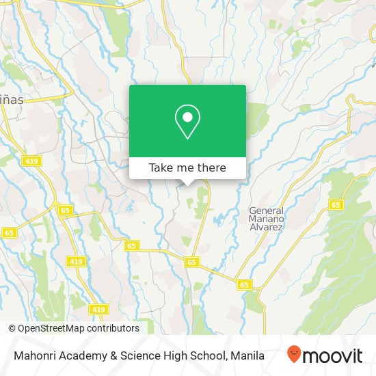 Mahonri Academy & Science High School map
