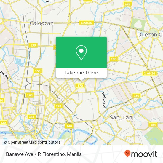 Banawe Ave / P. Florentino map