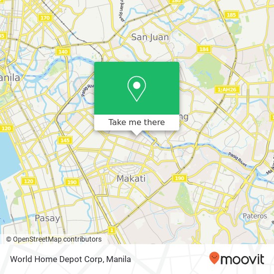 World Home Depot Corp map