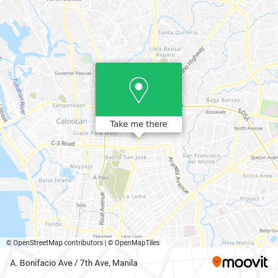 A. Bonifacio Ave / 7th Ave map