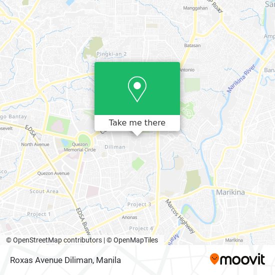 Roxas Avenue Diliman map