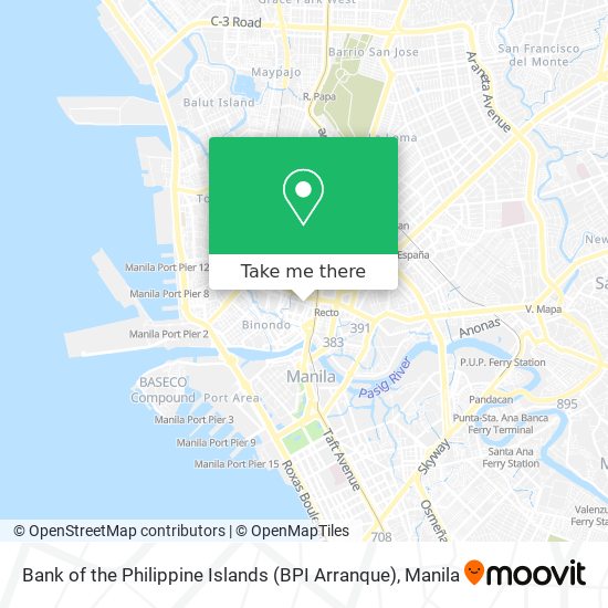 Bank of the Philippine Islands (BPI Arranque) map