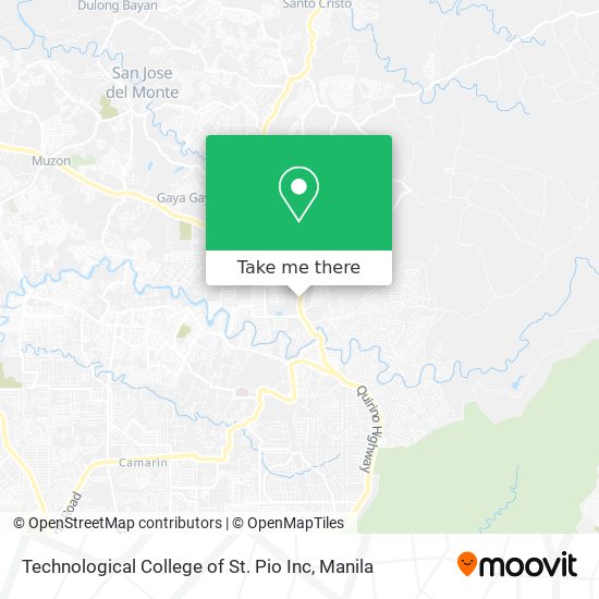 Technological College of St. Pio Inc map