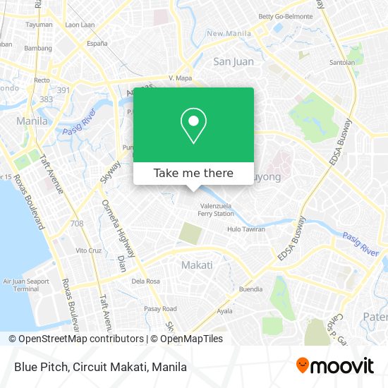 Blue Pitch, Circuit Makati map
