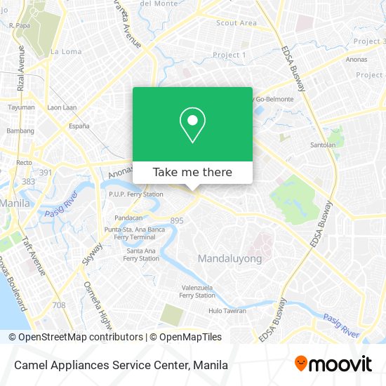 Camel Appliances Service Center map