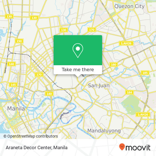 Araneta Decor Center map