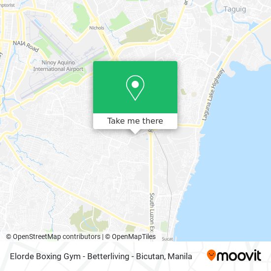 Elorde Boxing Gym - Betterliving - Bicutan map