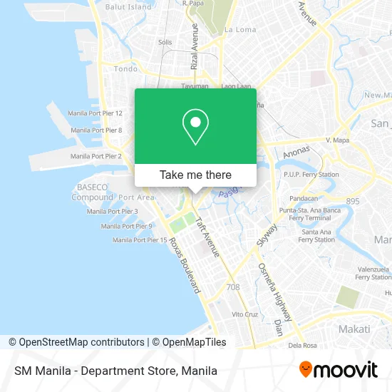 SM Manila - Department Store map