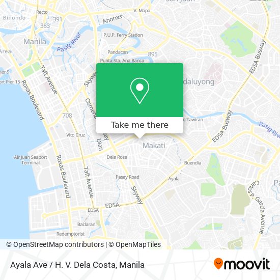 Ayala Ave / H. V. Dela Costa map