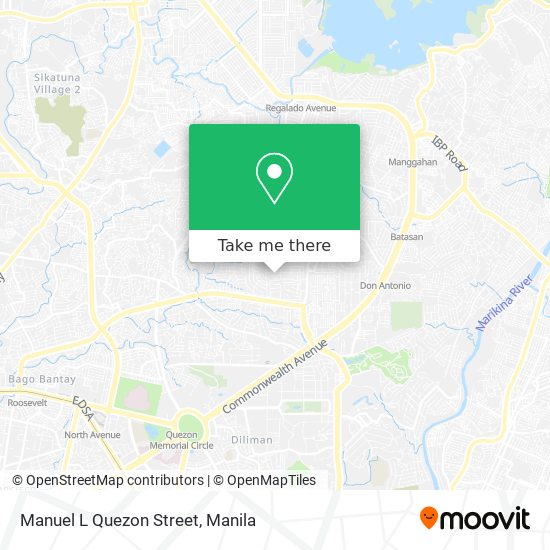 Manuel L Quezon Street map