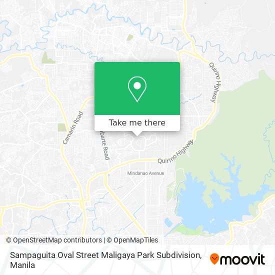 Sampaguita Oval Street Maligaya Park Subdivision map