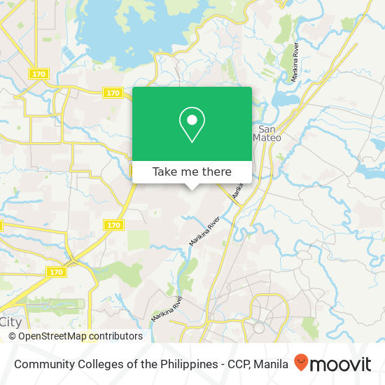 Community Colleges of the Philippines - CCP map