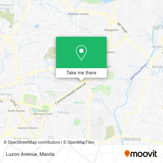 Luzon Avenue map