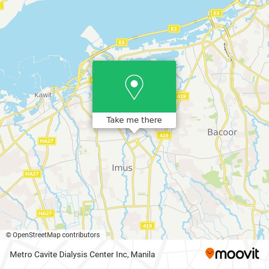 Metro Cavite Dialysis Center Inc map