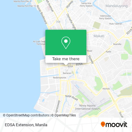 EDSA Extension map