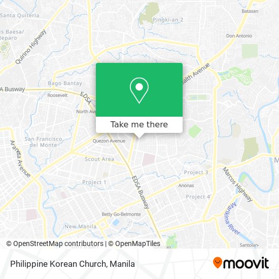 Philippine Korean Church map