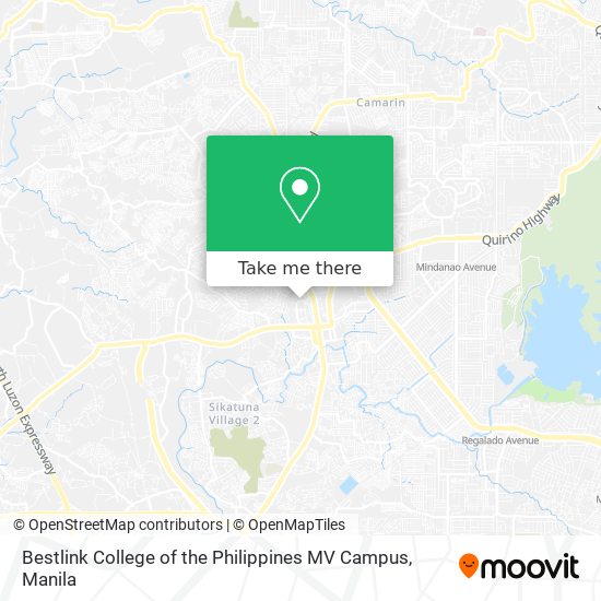 Bestlink College of the Philippines MV Campus map