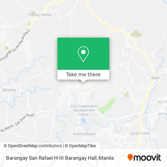 Barangay San Rafael H-III Barangay Hall map