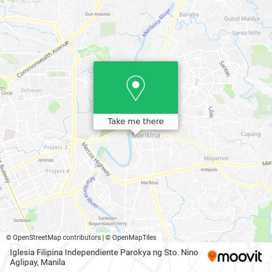 Iglesia Filipina Independiente Parokya ng Sto. Nino Aglipay map