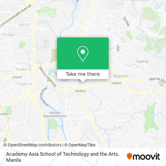 Academy Asia School of Technology and the Arts map