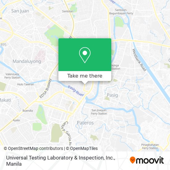 Universal Testing Laboratory & Inspection, Inc. map
