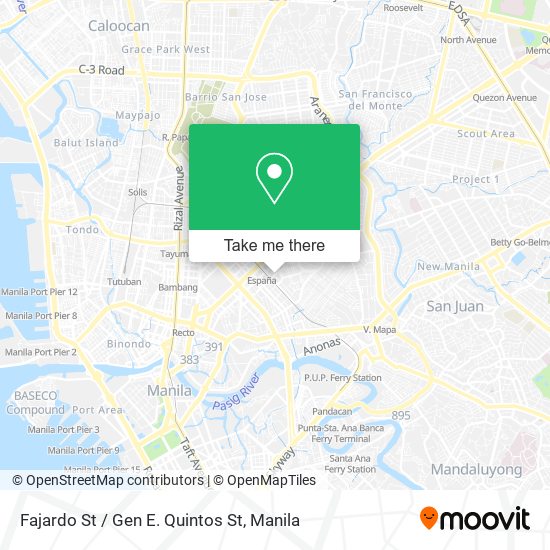 Fajardo St / Gen E. Quintos St map