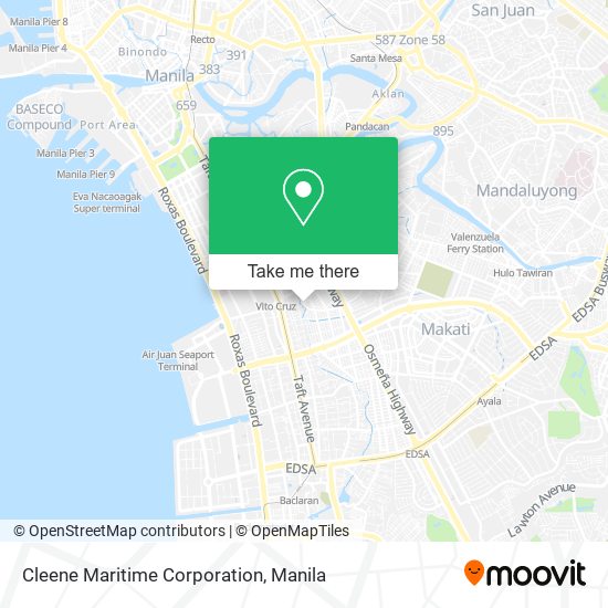 Cleene Maritime Corporation map