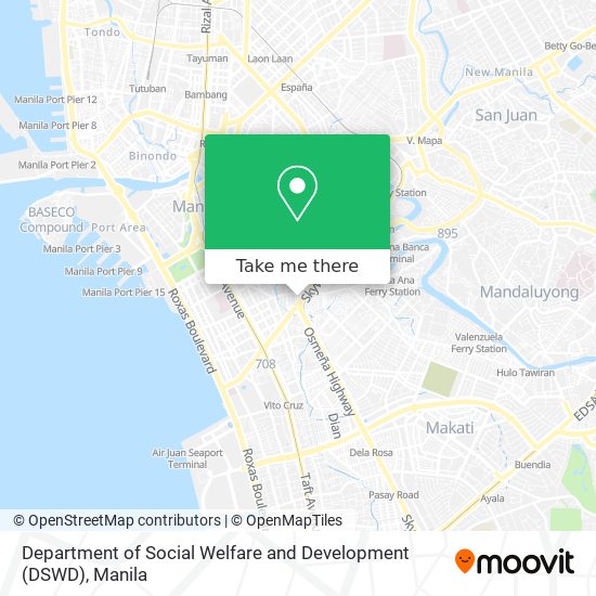 Department of Social Welfare and Development (DSWD) map