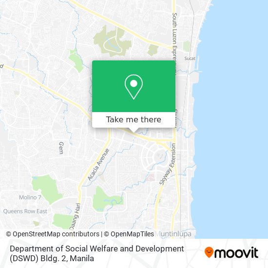 Department of Social Welfare and Development (DSWD) Bldg. 2 map