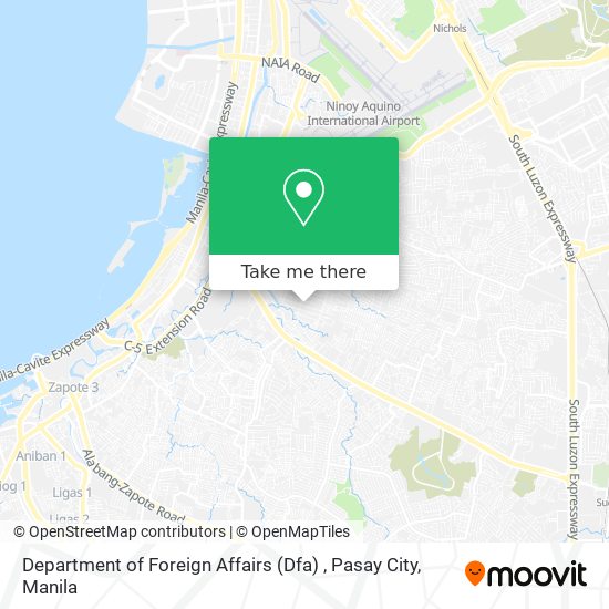 Department of Foreign Affairs (Dfa) , Pasay City map