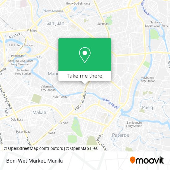 Boni Wet Market map