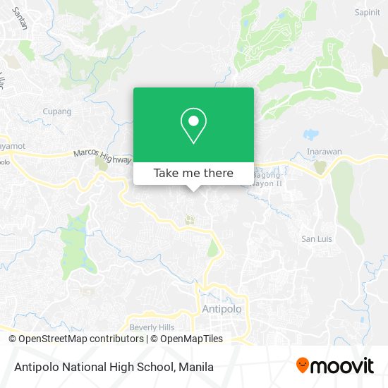 Antipolo National High School map